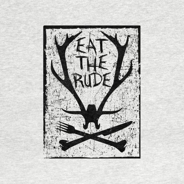 Eat The Rude - Hannibal (Black) by knolaust